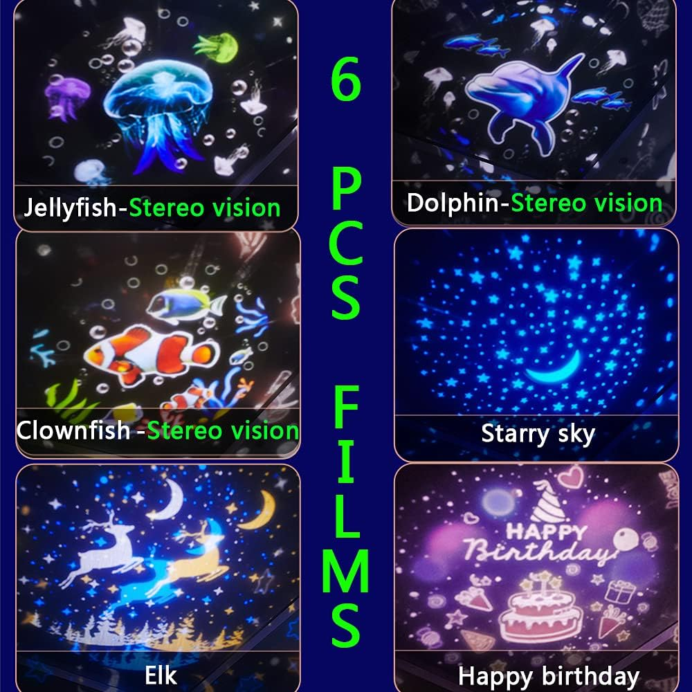 Ocean Star Sky Night Light Projector for Kid, Constellation Galaxy Projector, 360 Degree Rotating Nebula Starry Projection Lamp image number 2
