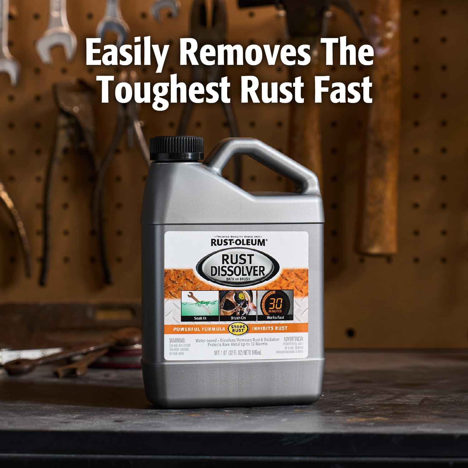 Rust-Oleum Automotive Rust Dissolver 946 Ml | Removes Rust & Corrosion from Metal Surfaces, Prepares for Painting & Restoration