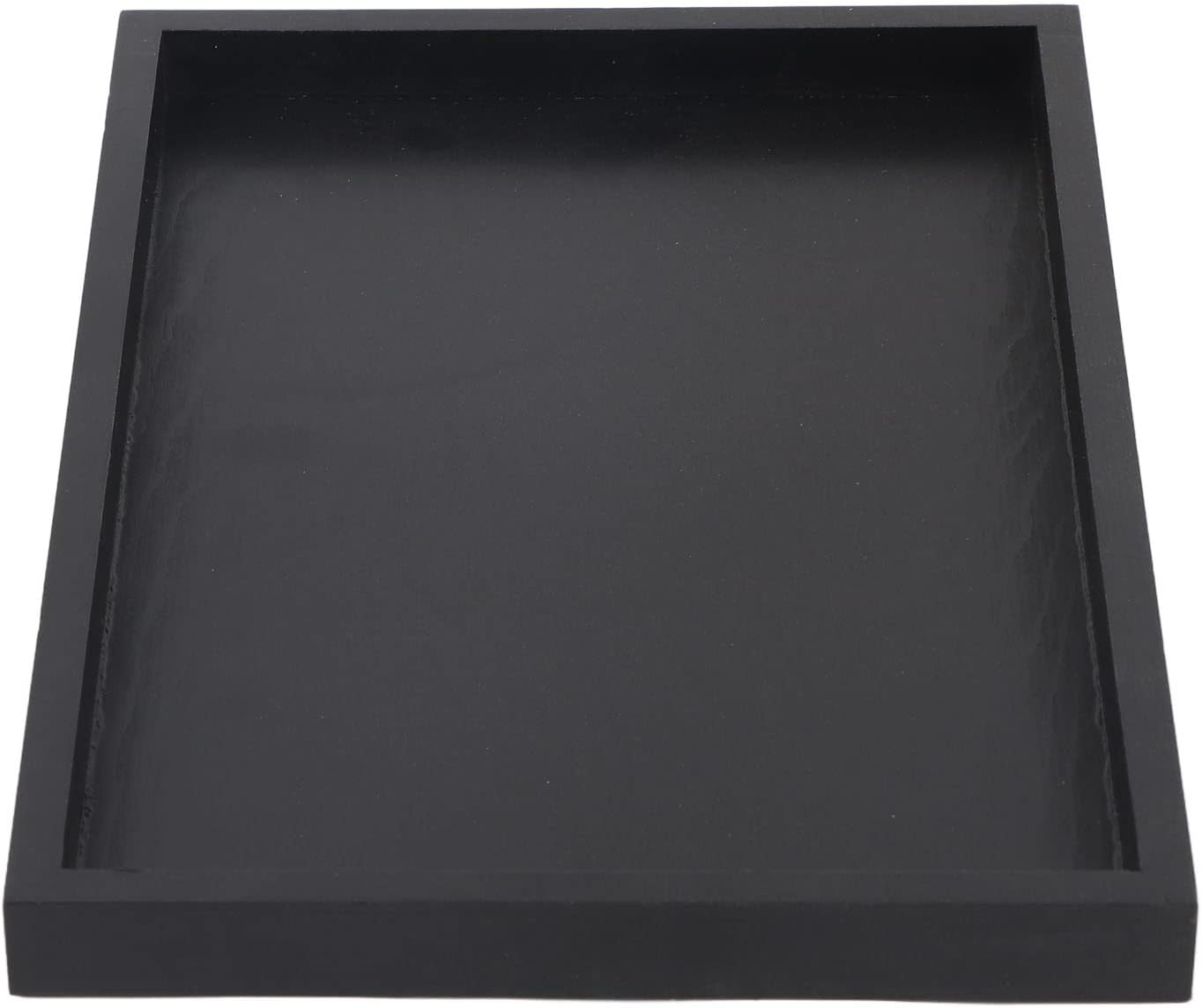 Rectangle Solid Wood Serving Tray, and Durable, Modern and Elegant for Restaurant, Home, with Raised Edges, Easy to (30 * 20 * 2Cm) image number 4