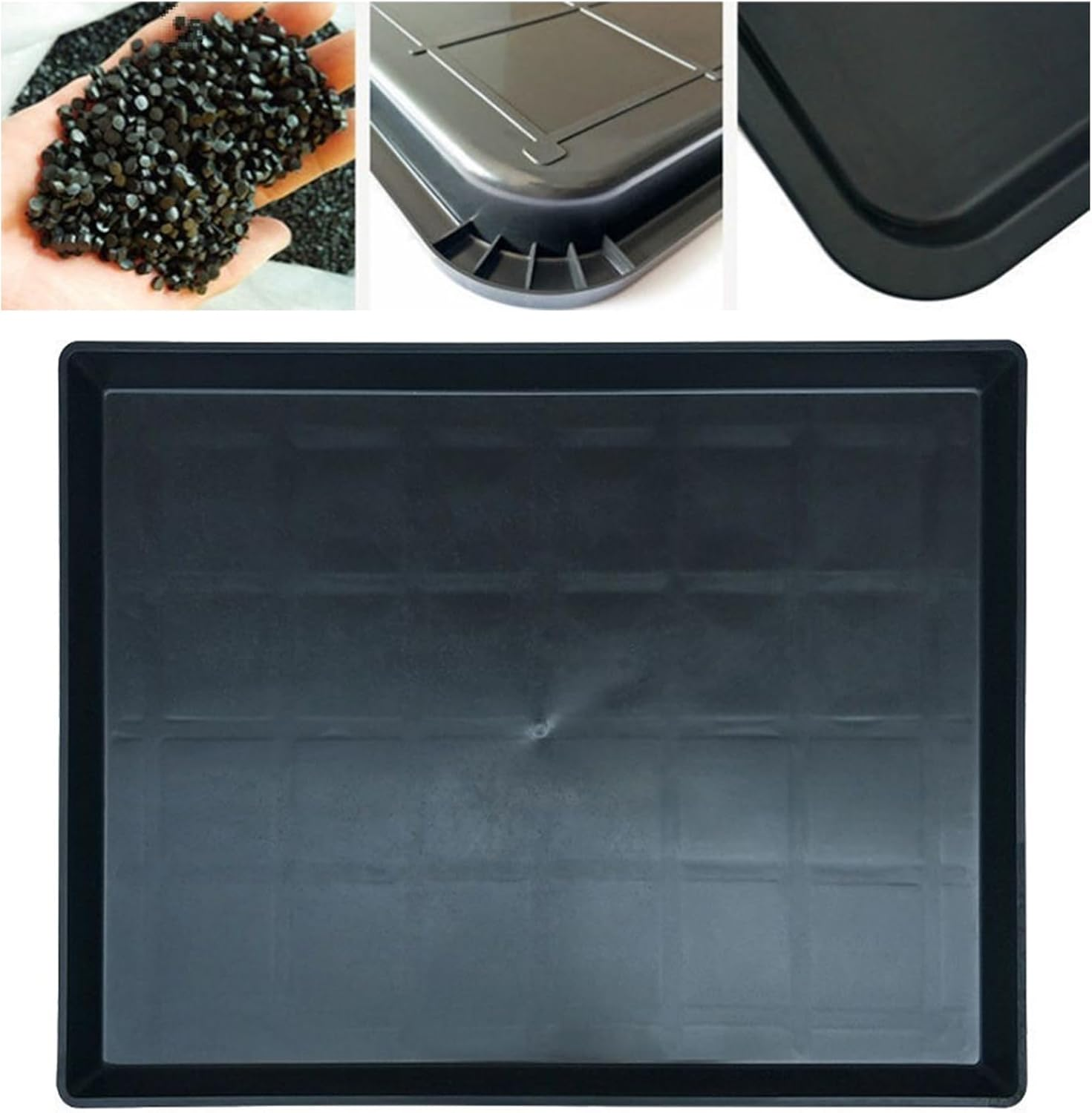 Huraoerrrr Black Plastic Dog Crate Tray, 23.03 X 16.26 X 1.18 Inch, Replacement Pan for Dog Cages, Kennels, Crates, Indoor Use image number 4