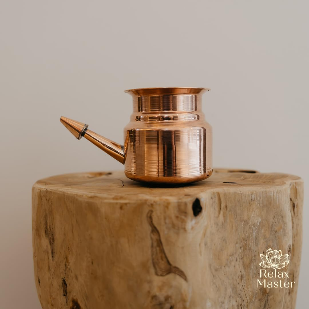 Relax Master&reg; Nose Shower/Neti Pot Including 2 Tongue Scrapers - Nose Cleaner - Tongue Scraper - Nose Shower - Nose - Tongue - Luxury Gift Box