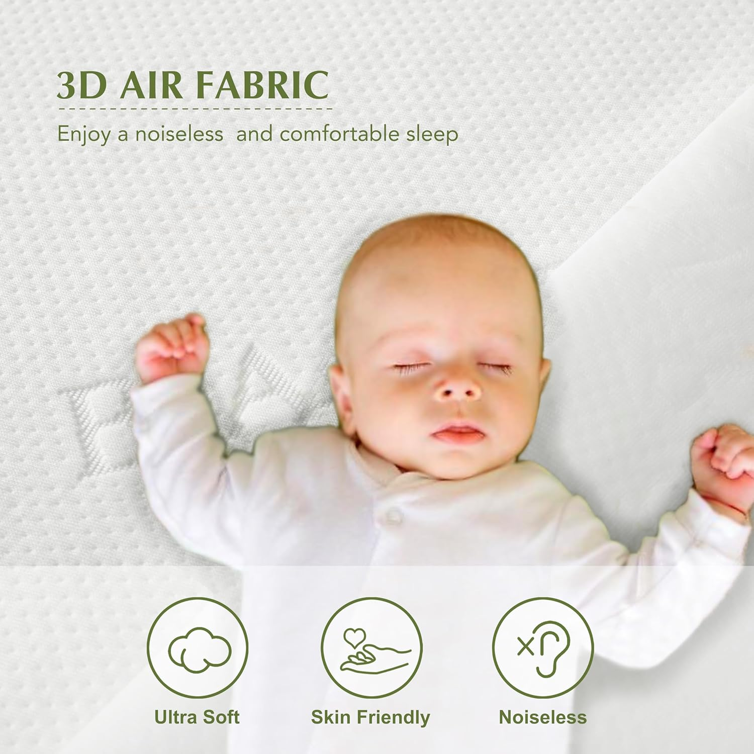 Mumullum Bamboo Waterproof Mattress Protectors Queen, Breathable and Durable Fitted Sheet Cover with 40CM Deep Pocket, Washable Mattress Pad Cover for Kid, Elderly, Pets image number 3