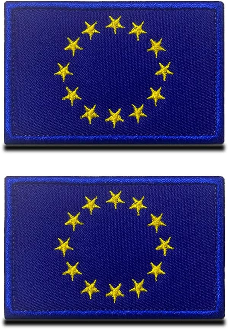 Stop Service Dog No Touch No Discussion No Touch No Talk Warning Vests/Harnesses Embroidered Patch for Service Dogs, Guide Dogs, Harness Vest Pack of 2