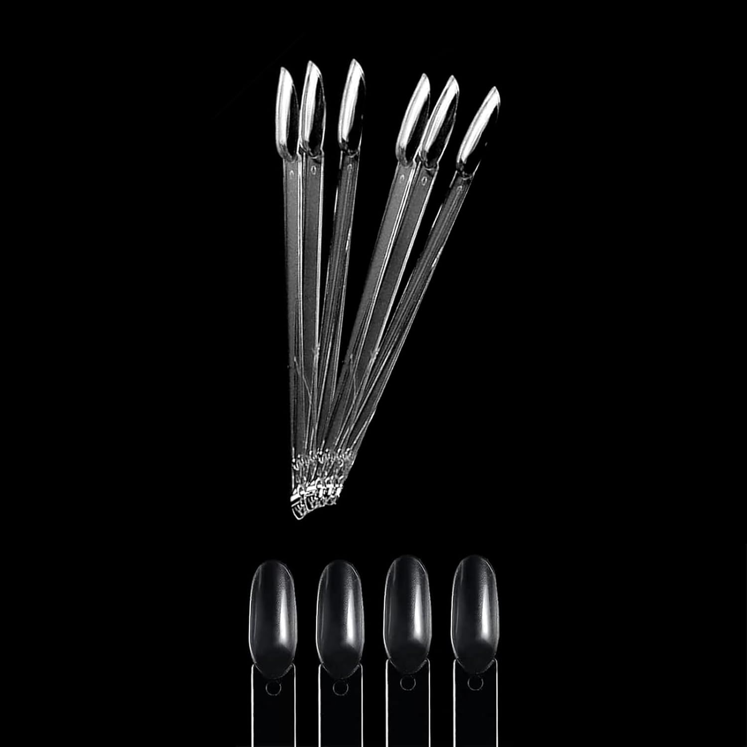 Nail Color Card 6 Nail Tips Art Display Rack Nail Display Rack for Art Salon Nail Design