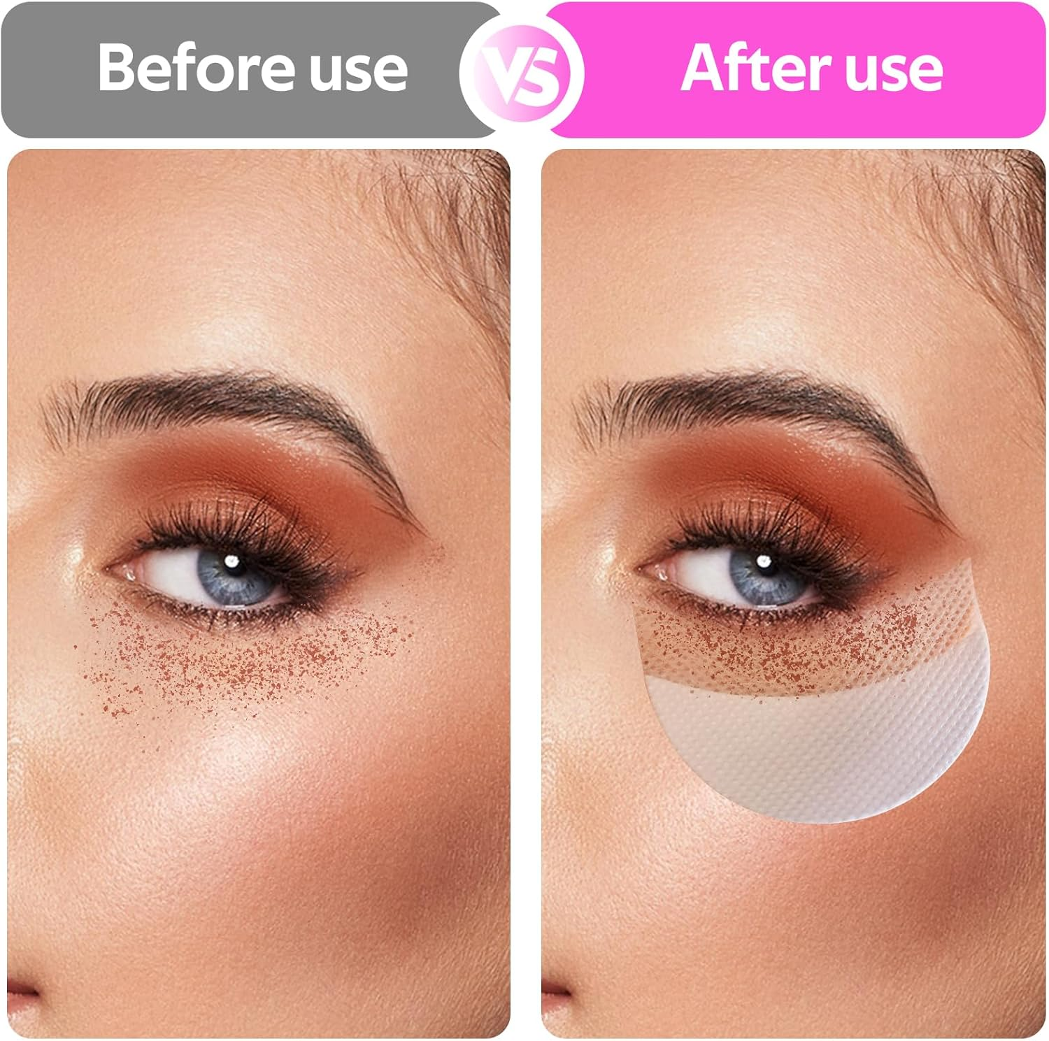 100 Pcs Eyeshadow Shields Pad Lint Free Eye Shadow Stencils Pads Professional under Patches Prevent Makeup Residue for Eyelash Extensions Eyeliner Tinting Lip image number 2