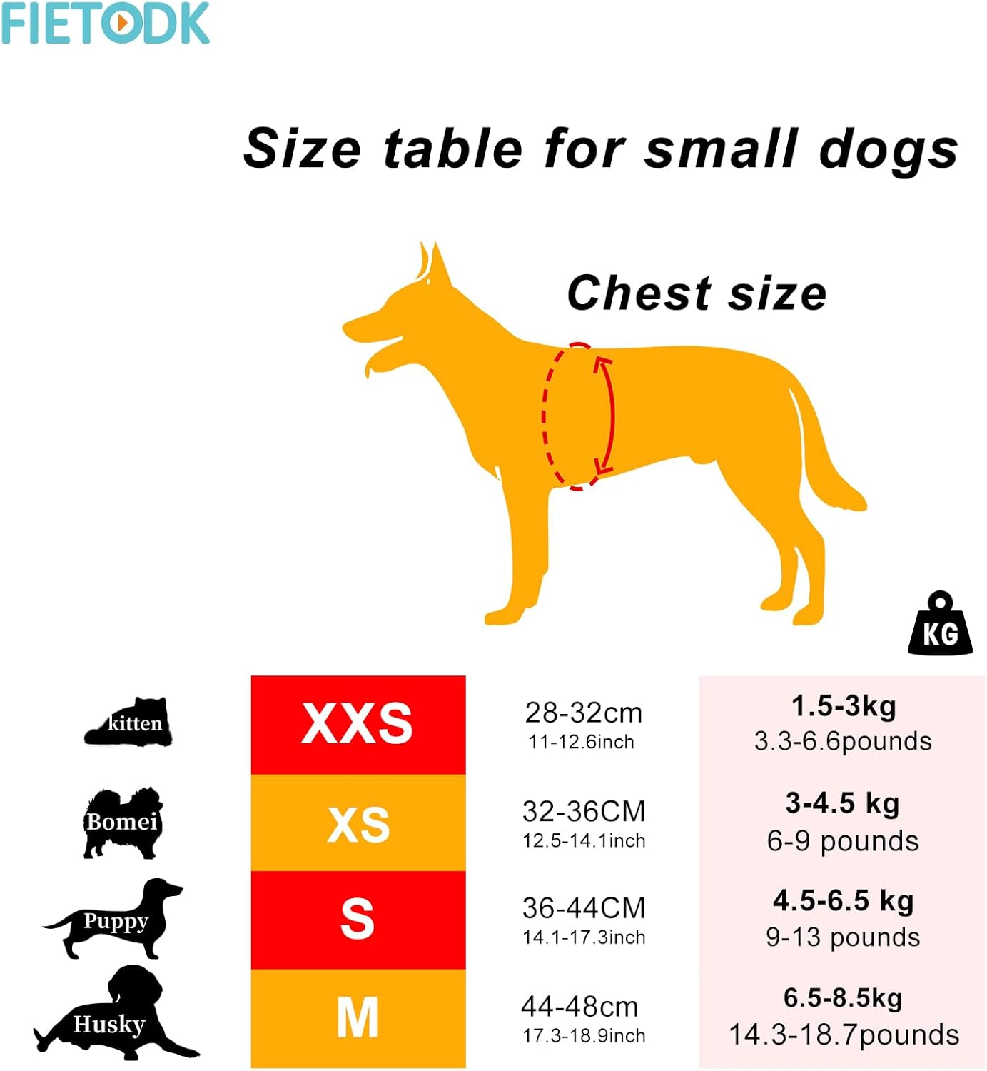 Dog Harness for Small Dogs, Puppy Harness, Cat Harness, Luminous with Lead, Curli Dog Harness, Puppy Accessories (Pink, M) image number 3