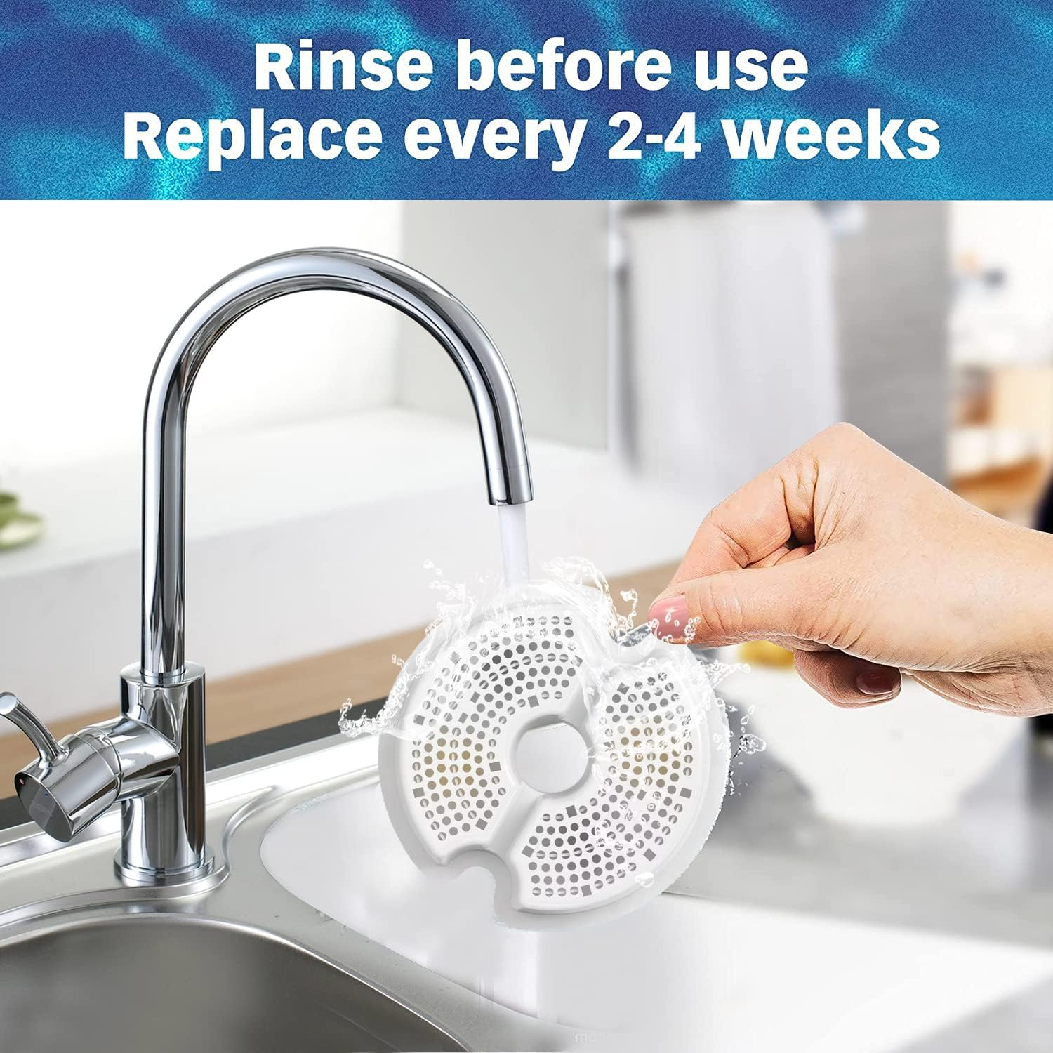 Kuangbiao Cat Water Fountain Filters Replacement,Compatiable with Wonder Creature and AONBOY 67Oz/2L with Pre-Filter Sponges (6-Pack) image number 3