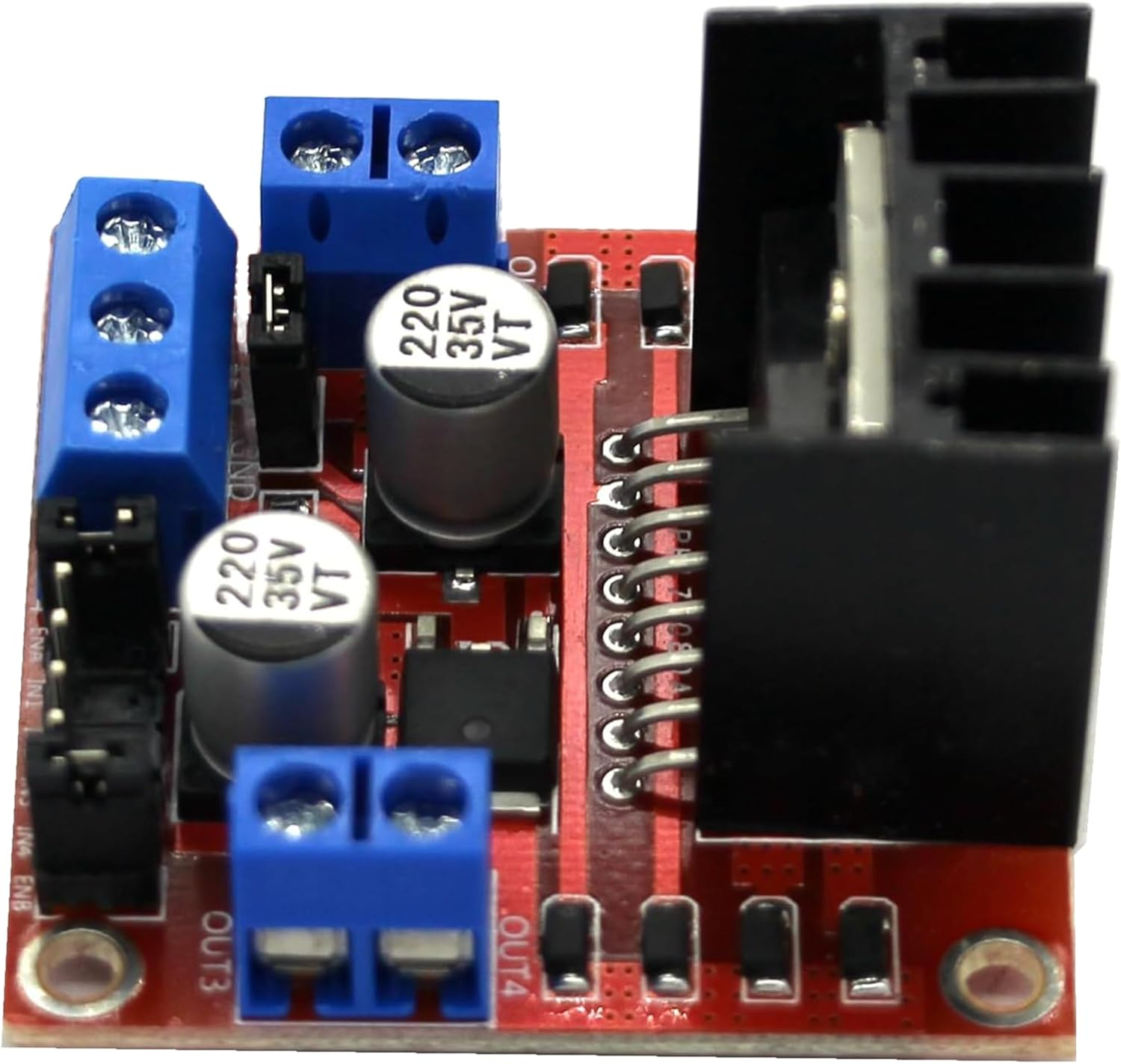 4Pcs L298N Stepper Motor DC Dual H-Bridge Motor Driver | Controller Module|L298N Motor Drivers Used for Arduino Intelligent Automotive Power Supply UNO MEGA R3 Mega2560 image number 2