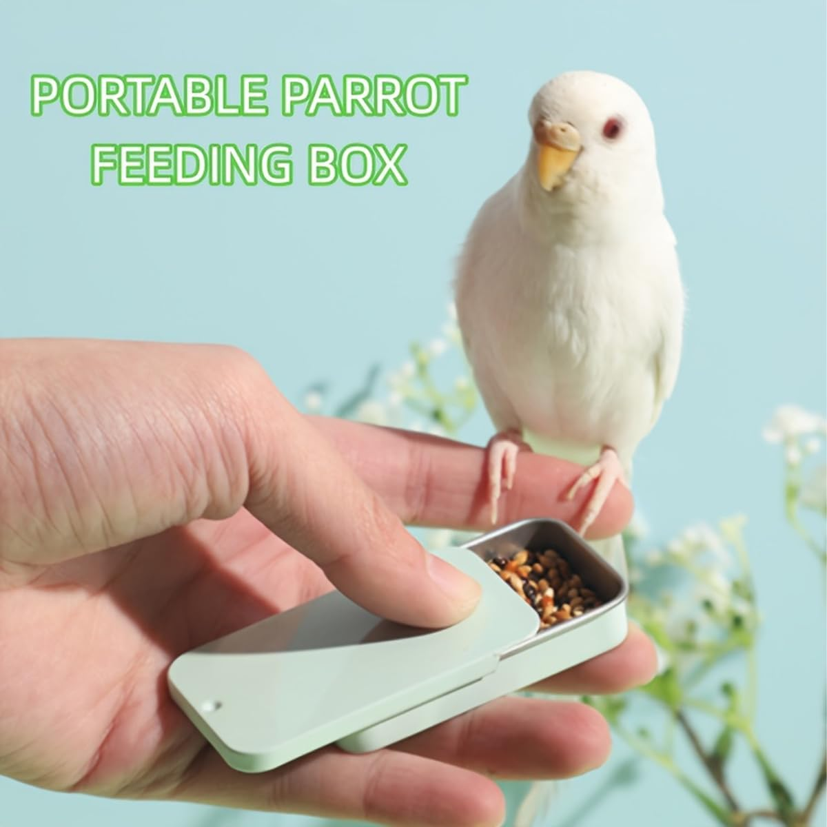AIMALL 2 PCS Training Bird Food Box - Parrot Hands Training Feeding Tank for Tiger Skin, Peony, Xuan Feng, Bug Reward Props, Insect Box Feeder - Pink-2Pcs image number 3