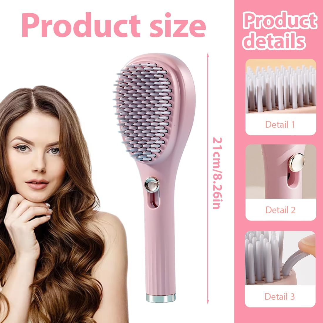 Luliyldj Curly Hair Brush, Curl Defining Brush, Hair Brush for Combing and Shaping, Reduces Pulling and Curling Separation for Defined Curls image number 3