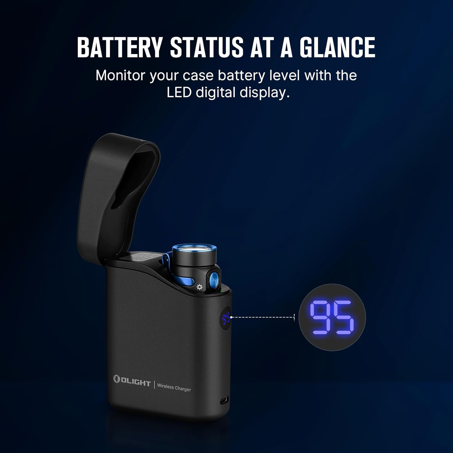 OLIGHT Baton4 Premium Edition Compact Handheld Torch Max 1300 Lumens with Charging Box Pocket-Size for Household and Mountaineering (Black) image number 5