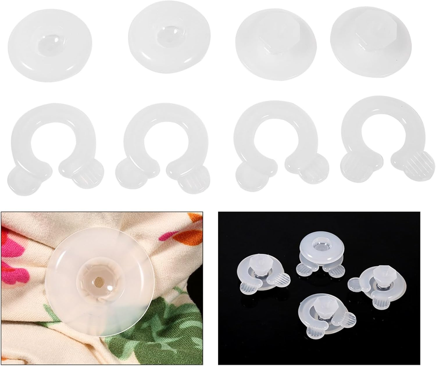 RASTKY Quilt Cover Fastener Clips - 4Pcs Bed Duvet Quilt Cover Clips Fasteners Bedroom Bedding Fixing Holder Plastic - Duvet Sets image number 3