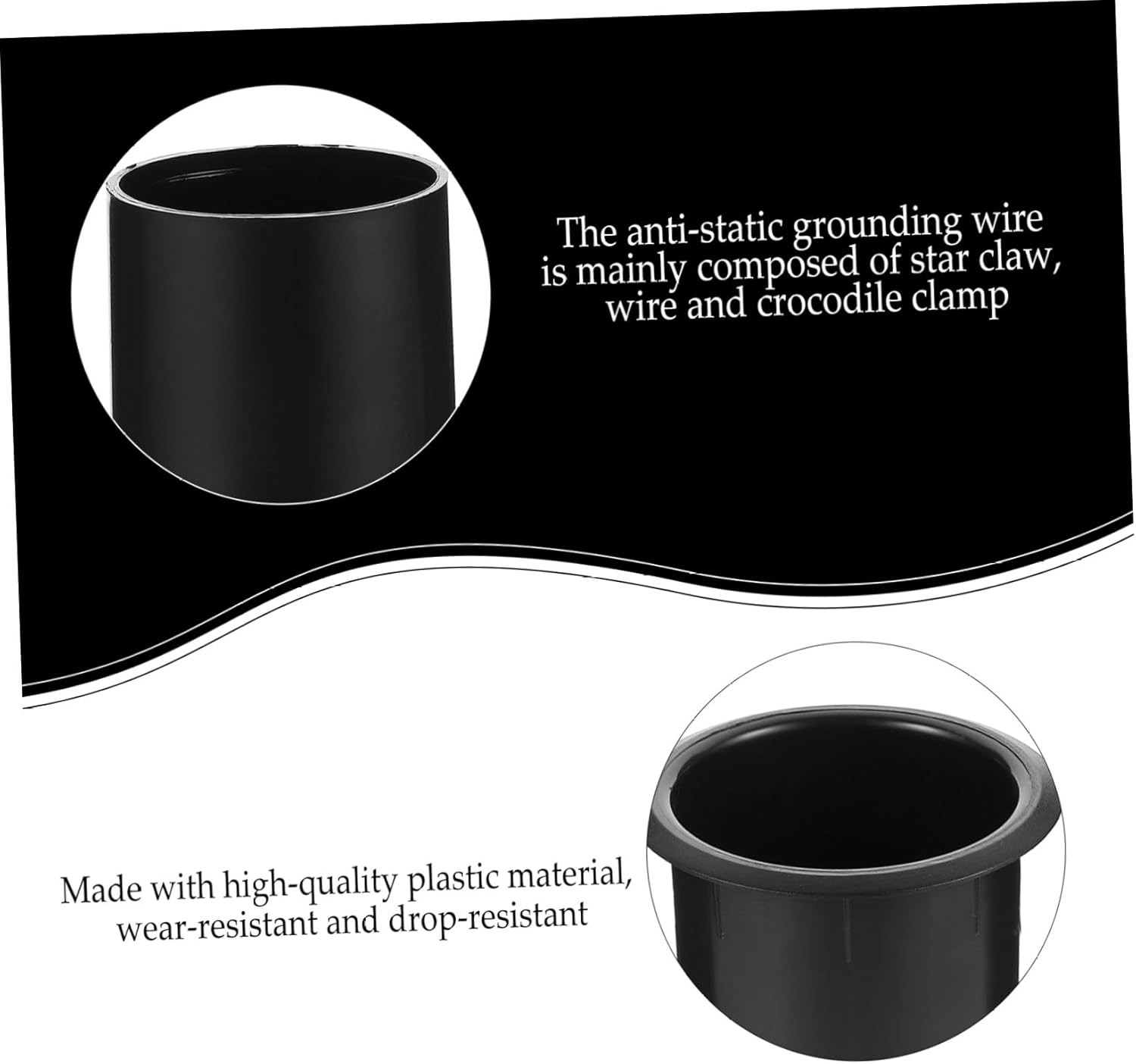 EXQUIMEUBLE 5 Pcs Plastic Woofer Box Port Tube Speaker Accessory Replacement Bass Reflex Speaker Air Outlet for Home Car Audio Systems (60X110Mm