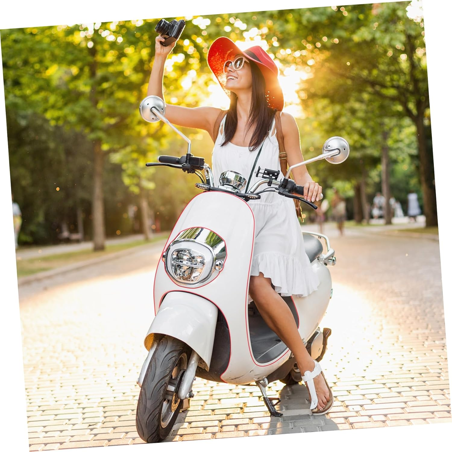 TEHAUX 2Rolls Car Decorative Strip Auto Trim Adhesive Tape Glitter Car Molding Trim for Interior image number 6