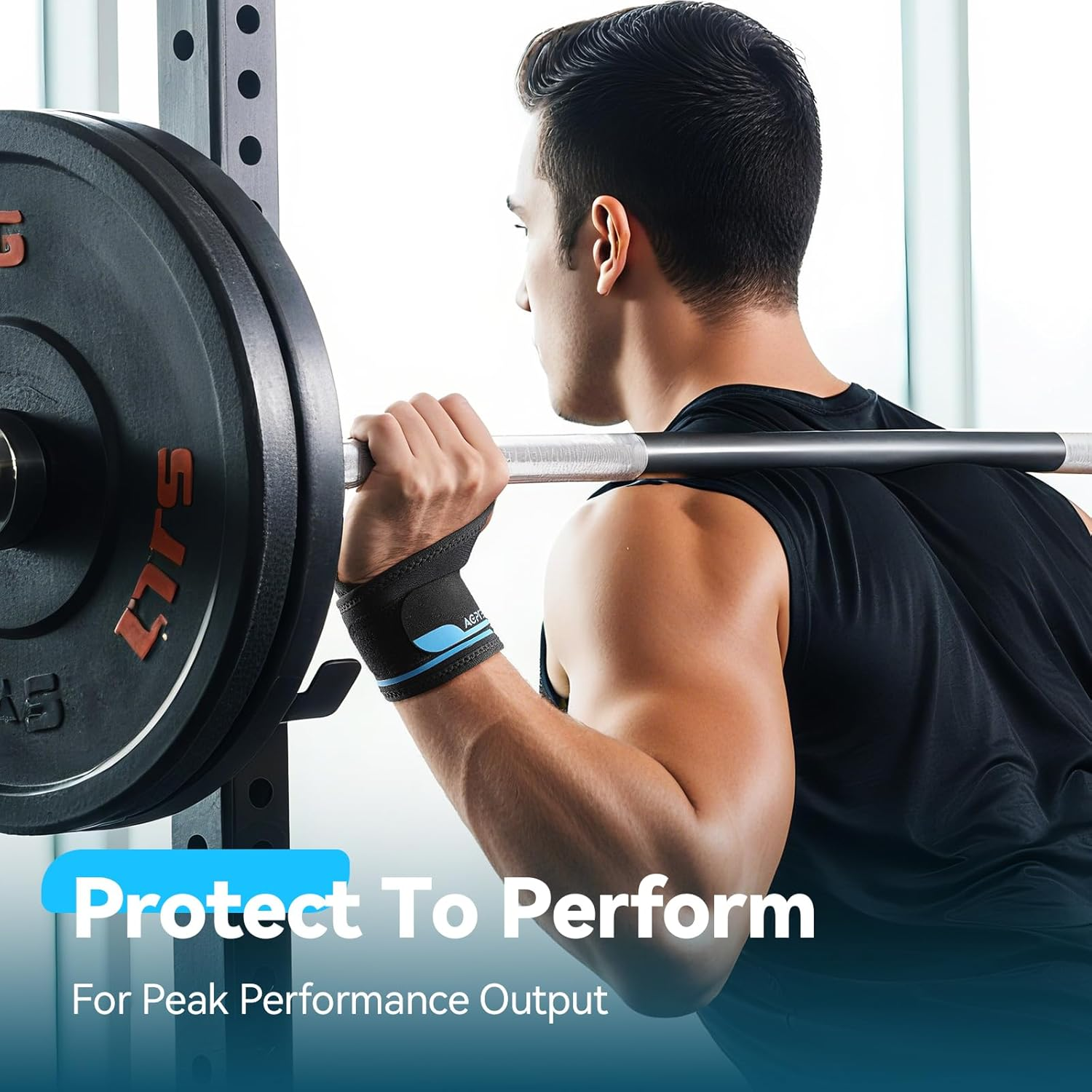 AGPTEK Breathable Wrist Support for Tendon Relief & Mild Carpal Tunnel, Ultralight Arthritis Wrist Brace with Soft Fabric, No Splint for Office Gym Tennis, One Size Fits Most (13-20Cm) (Right)