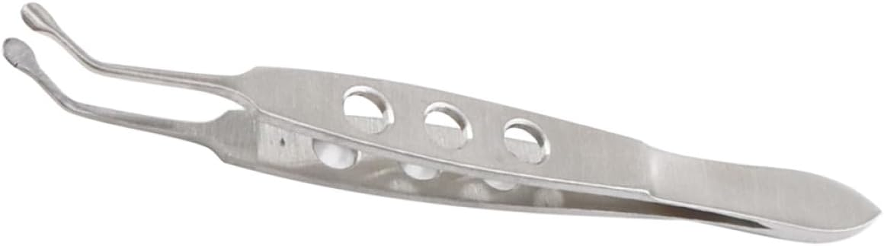 HEALEEP Stainless Steel Meibomian Gland Tweezers Eyelid Forceps Small Square Head 3X4Mm for Eyelid Massage and Gland Expression Women Beauty Tool for Eye Care image number 2