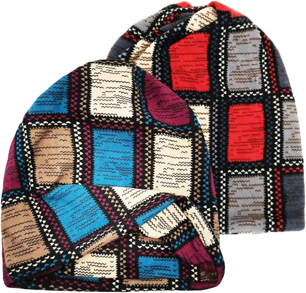 Glamorstar Floral Lace Beanie Hat Chemo Cap Stretch Slouchy Turban Headwear