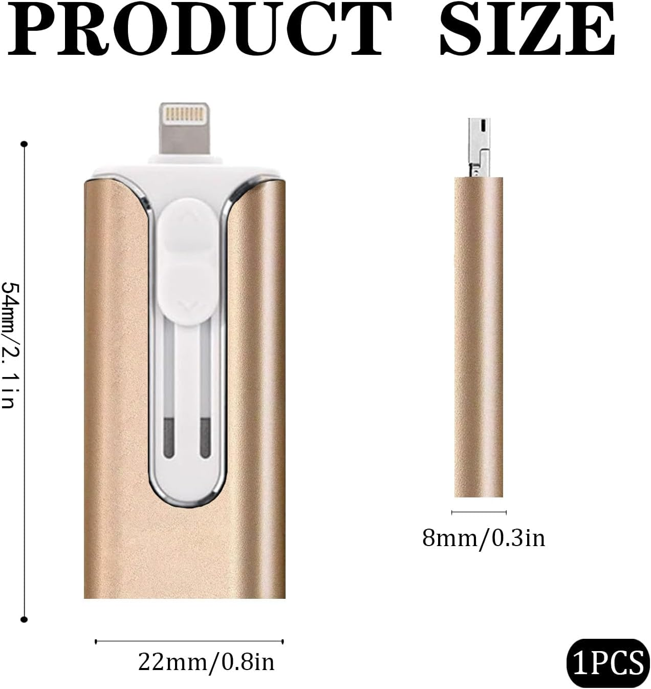 1Pcs USB Flash Drive,2Tb USB Memory Stick, Plug-And-Playusb 3.0 Large-Capacity Rapid Expansion for Photo Transfer, Quick Data Storage, Compatible with Iphone, Ipad, Android, Pc and More Devices image number 1