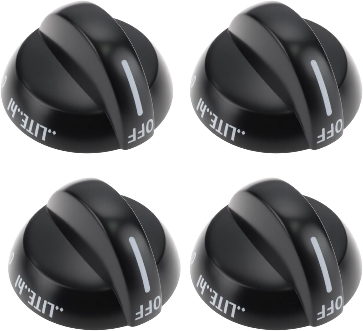 Create Idea 4Pcs Range Top Burner Knob 316220009 Compatible with Frigidaire Compatible with Tappan Black image number 1