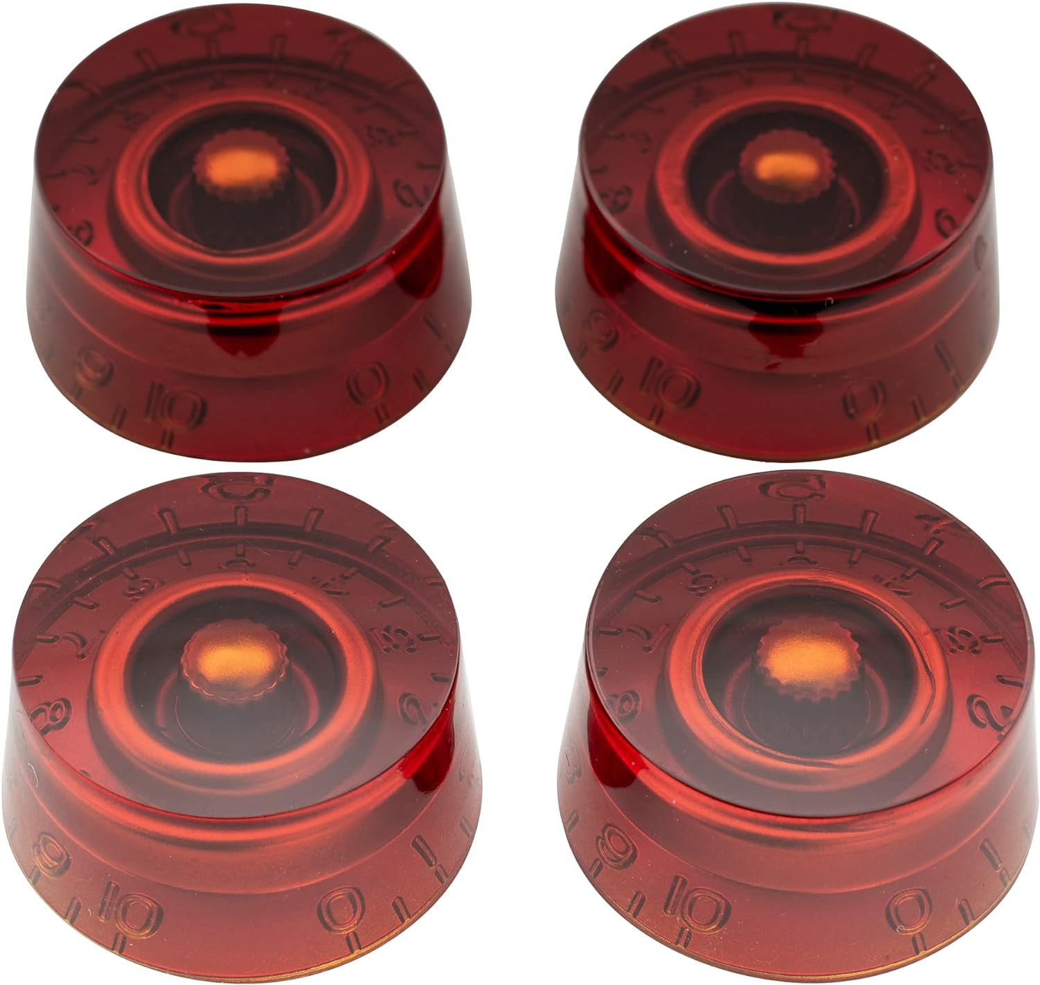 Musiclily Pro Metric Coarse 18-Spline Guitar Knobs Tone Volume Speed Control Knobs for Epiphone Les Paul SG Style Electric Guitar, Cream (Set of 4)