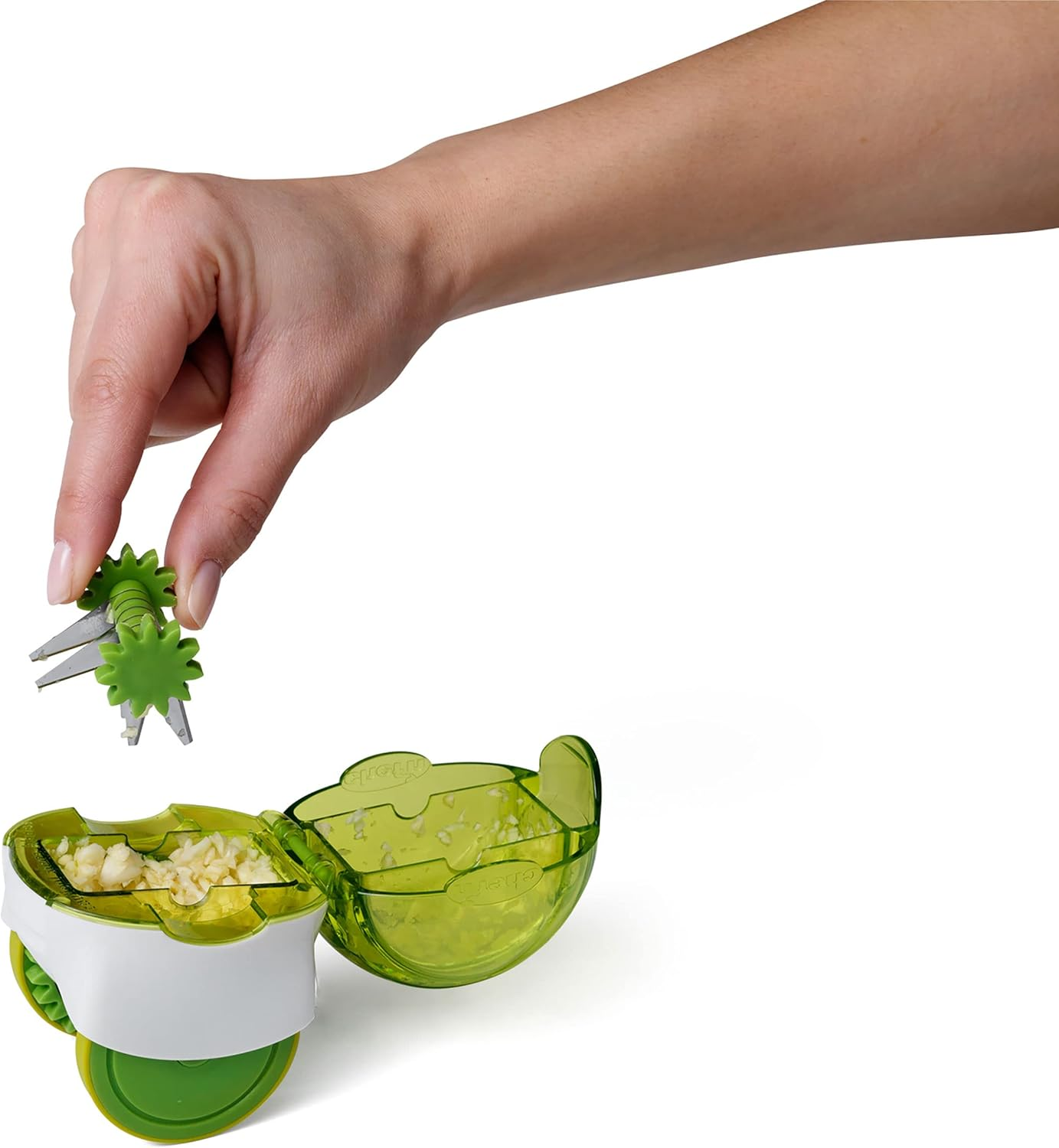 Chef'N 102-663-011 Garliczoom Garlic Chopper, XL, Green image number 5