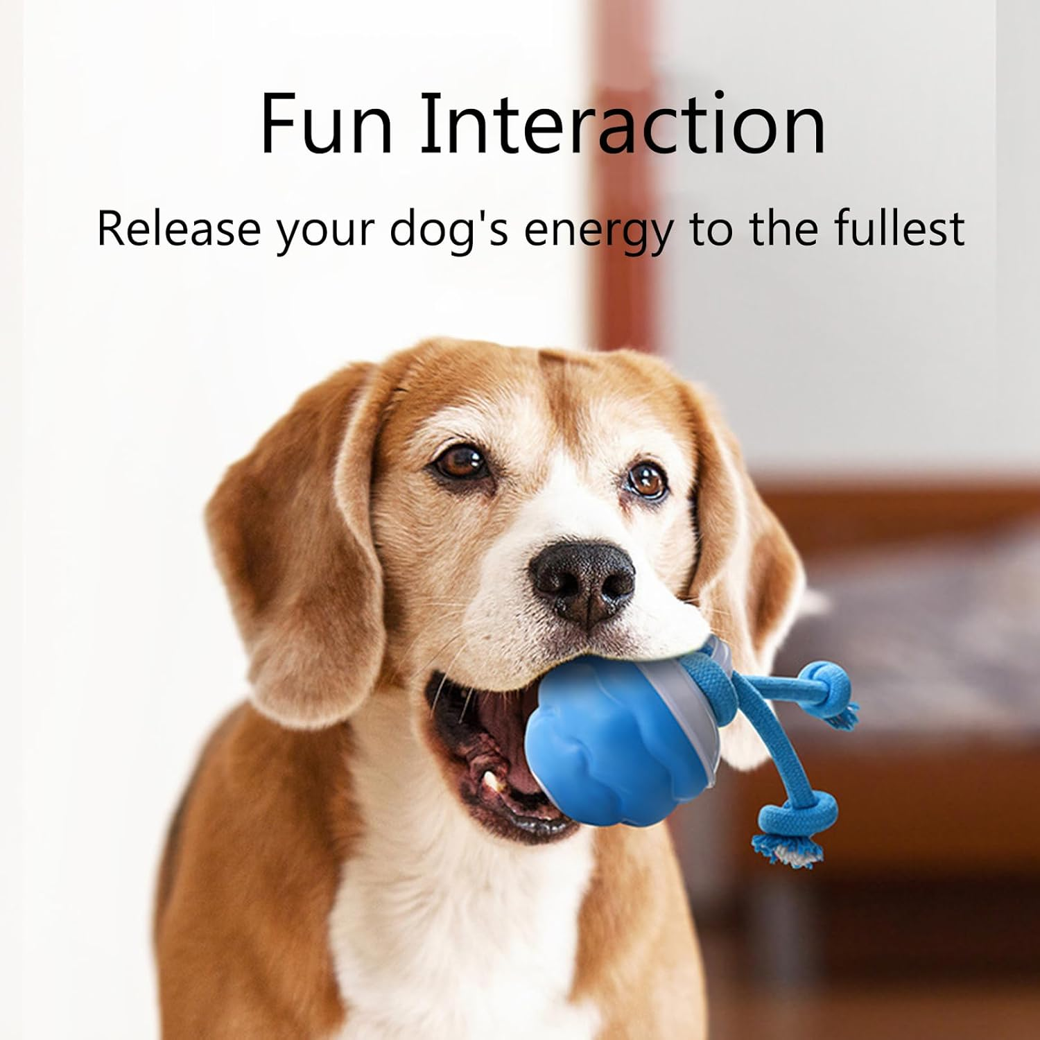 Komiyaa Interactive Dog Ball Toys, USB Rechargeable Squeaky Interactive Rolling Dog Toys Ball, 2025 Upgrade 3 Modes Automatic Moving Dog Ball Chew Toy for Small/Medium/Large Dog Indoor/Outdoor image number 5