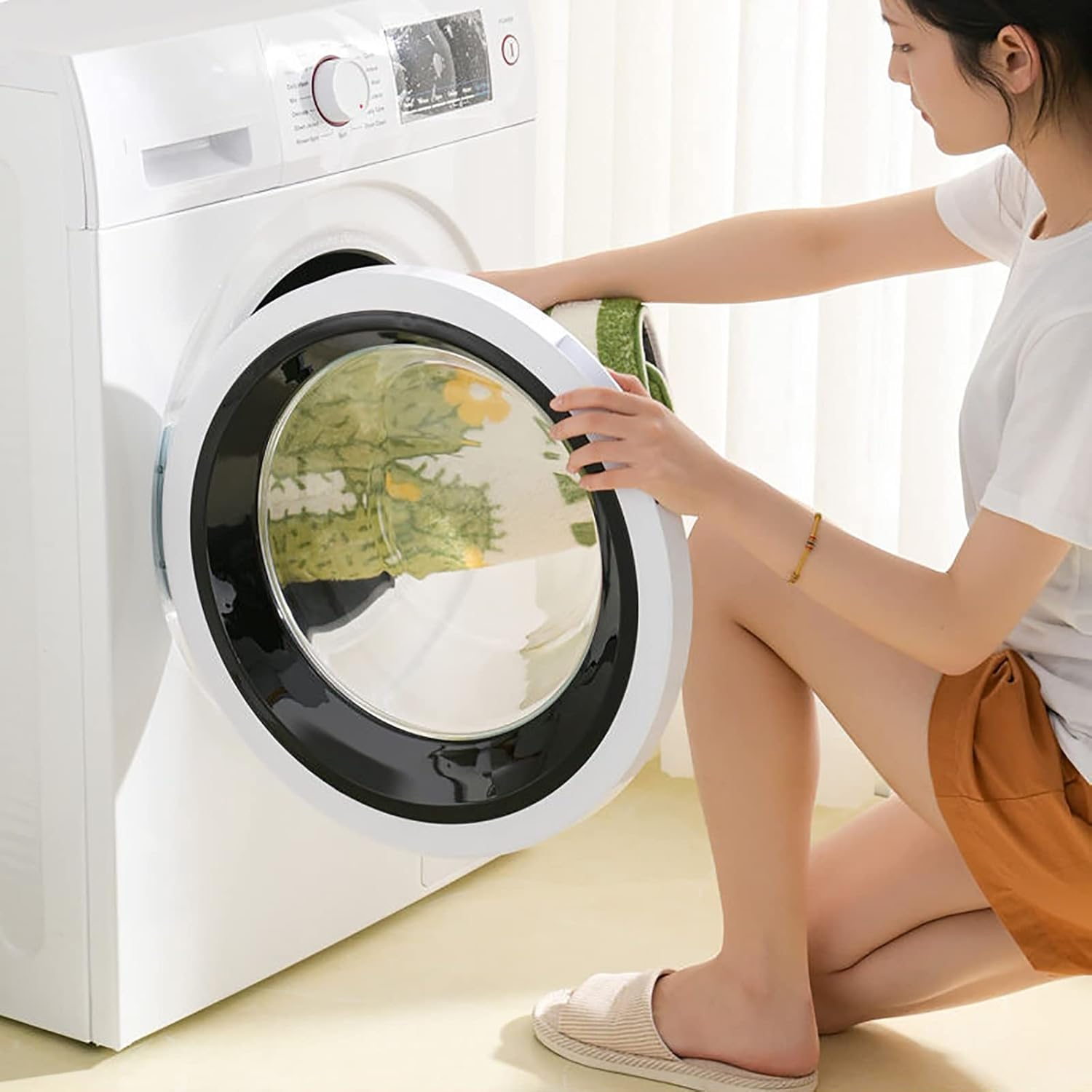 Non Slip Bath Mat Extra-Thick Water Absorbent Bath Rugs with Waterproof Backing Soft Fluffy Washabl Bath Rug Suitable for Bathroom, Toilet, Kitchen Style-M 40 * 60Cm image number 3