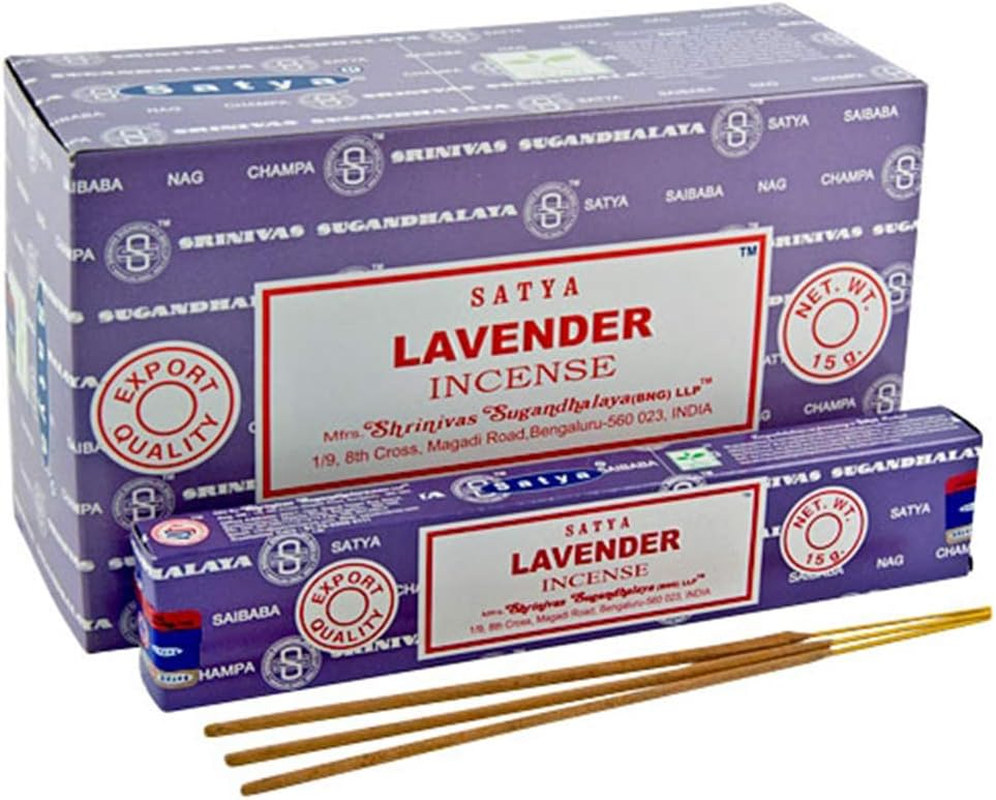 Satya Incense Stick Fragrances Agarbatti Sandal Wood Lavender Champ Musk Positive Vibes Namaste Nag Champa Reiki Rose 6 Packs (Dragon Blood)