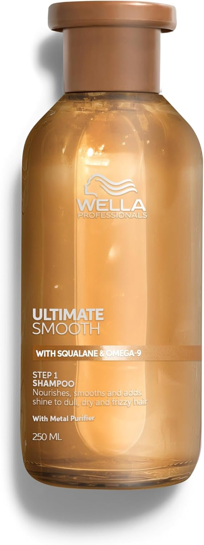 Wella Professionals ULTIMATE SMOOTH Shampoo - Nourishing Hair Shampoo with Squalane & Omega 9 - for Dry, Dull & Frizzy Hair (250Ml) image number 6