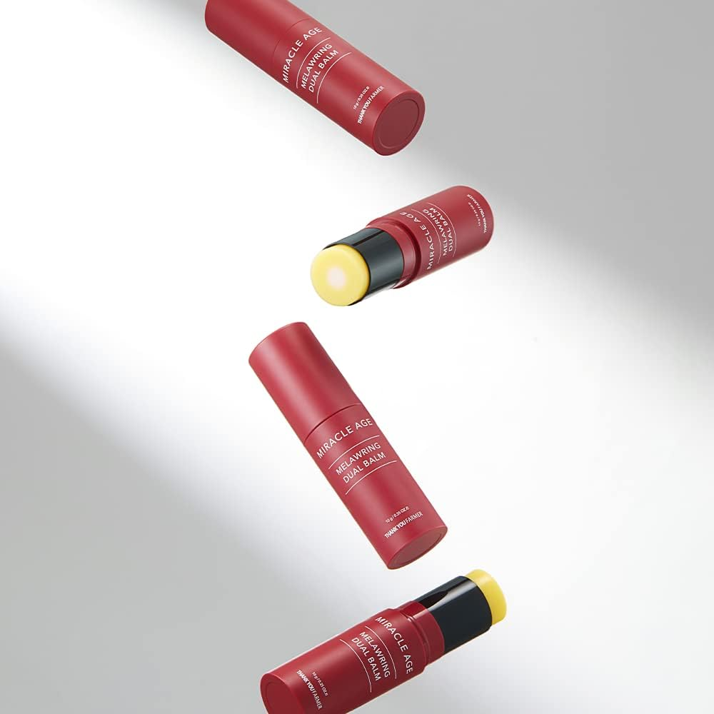 THANKYOU FARMER Miracle Age Melawring Dual Balm, Hyperpigmentation, Korean Eye Cream, Fast-Absorbing Wrinkle Balm Stick, Crows Feet Eye Treatment Product, Fine Lines Lifting 0.35Oz image number 1