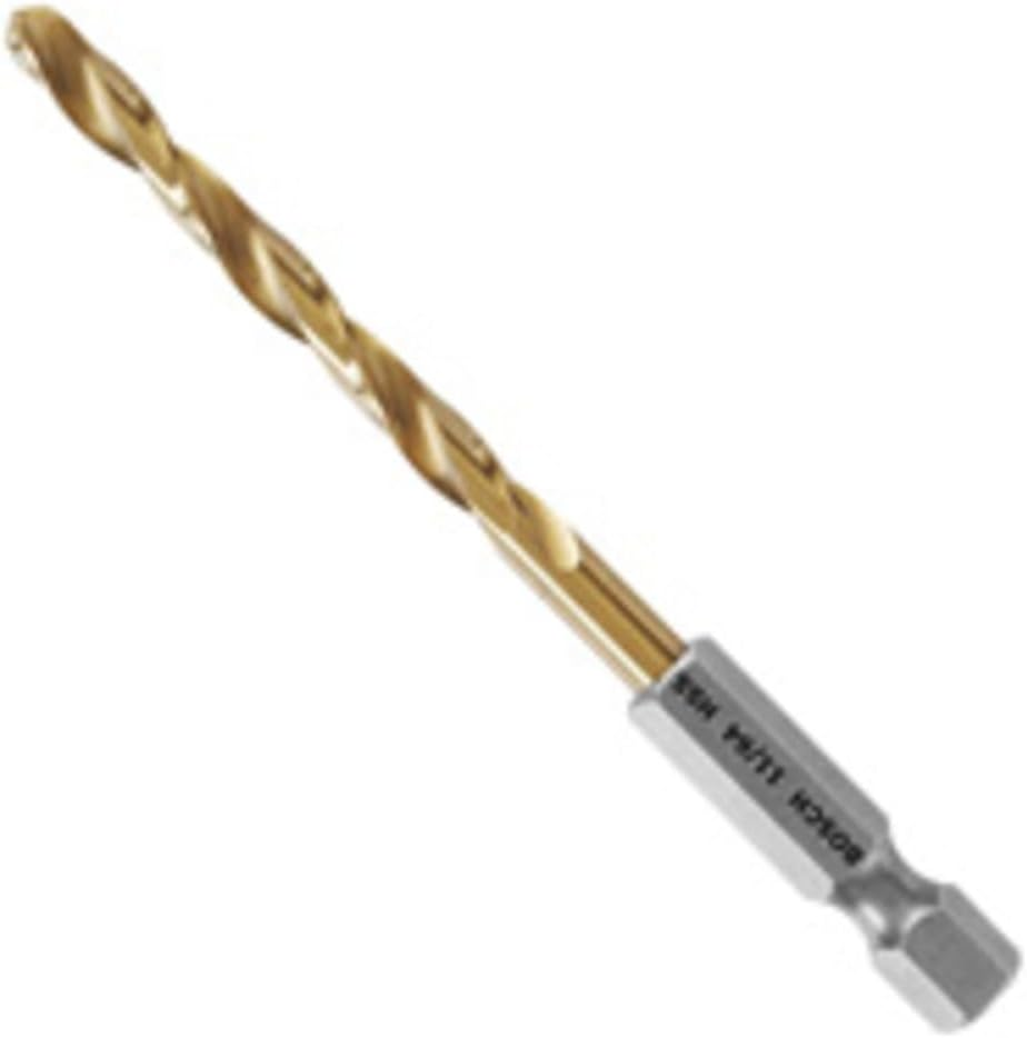 BOSCH TI2159IM 1-Piece 1/2 In. X 6 In. Titanium Nitride Coated Metal Drill Bit Impact Tough with Impact-Rated Hex Shank for Applications in Heavy-Gauge Carbon Steels, Light Gauge Metal, Hardwood image number 3