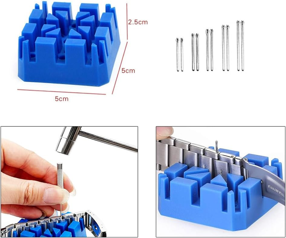 Vekol Watch Link Removal Tool 41PCS Watch Band Tool Kit, Professional Watch Repair Strap Remover Pin Adjustment Band Replacement Bracelet Resize Tools image number 5