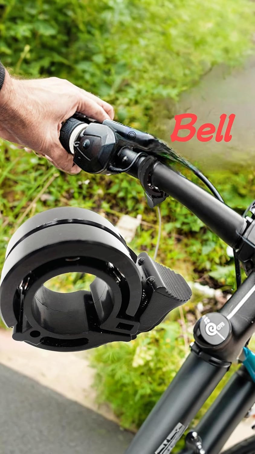 Honwor Double Aluminum Bicycle Bell with Loud Bicycle Bell by Clear Sound for 21Mm-22Mm Handlebars on Mountain Bikes and Road Bikes for Adults and Children image number 3