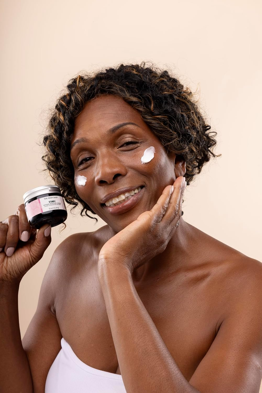 The Body Shop Vitamin E Intense Moisturizer, for Dry Skin, with Hyaluronic Acid, 72Hr Hydration, Vegetarian, 1.7 Oz