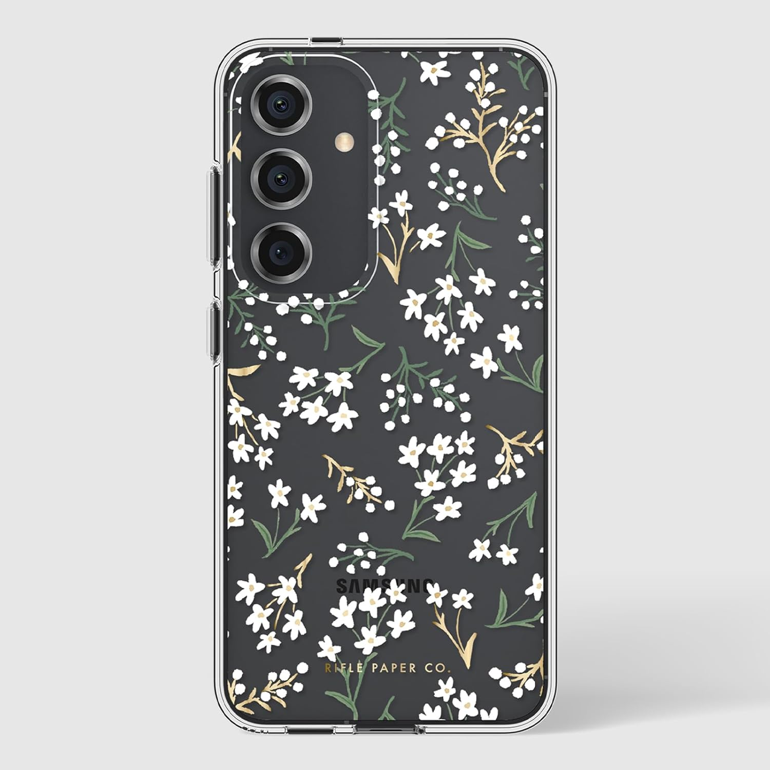 Rifle Paper Co. Samsung Galaxy S24 Case for Women [6.2"] [12Ft Drop Protection] [Wireless Charging] Floral Print Phone Case for Samsung Galaxy S24 - Anti-Scratch, Shockproof Materials - Petite Fleurs - Floral Gems image number 6