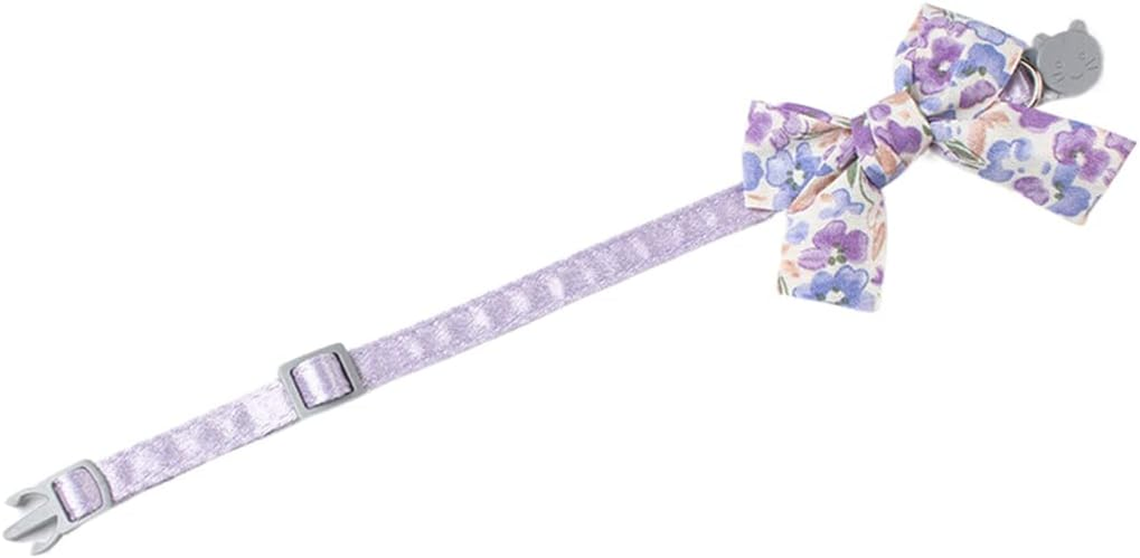 Yiwong Flower Cat Collar, Dog Collar with Bell, Bow Tie Cat Collar, Collar with Bow Tie and Safety Buckle with Choking Protection image number 4