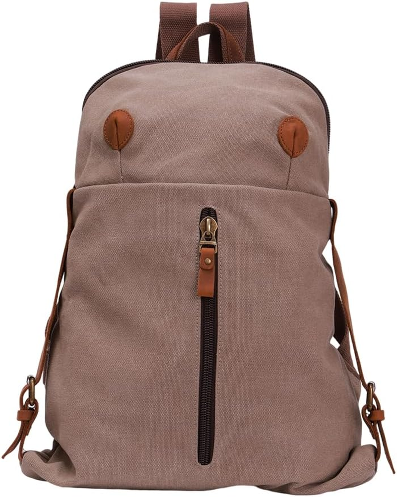 NECTAR YUNBURST Khaki Canvas Crossbody Sling Bag - Slim Casual Daypack for Urban Cycling & Bush Hiking Expeditions | 50X30X7Cm Unisex Travel Essential Backpack image number 4