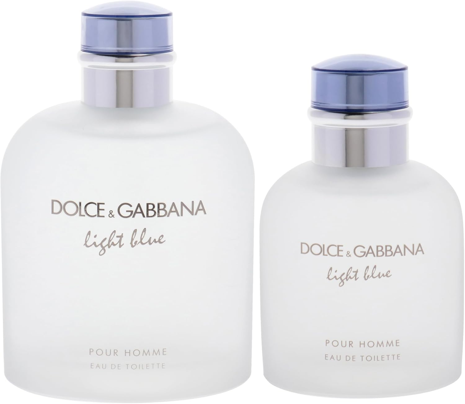 Light Blue by Dolce and Gabbana for Men - 2 Pc Gift Set 6.7Oz EDT Spray, 2.5Oz EDT Spray