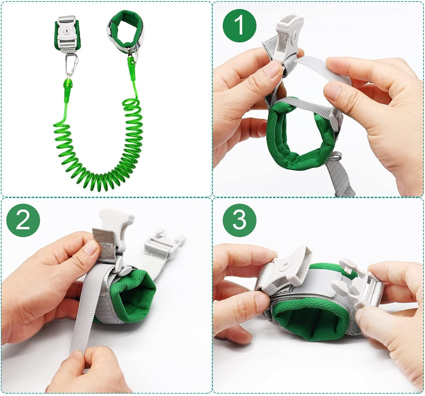 3 in 1 Kids Walking Leash, Toddler Harness Leash, anti Lost Wrist Link, anti Lost Child Backpack with Safety Leash, Kids Walking Wristband Assistant Strap Belt for Boys, Girls Outdoor Activity image number 6