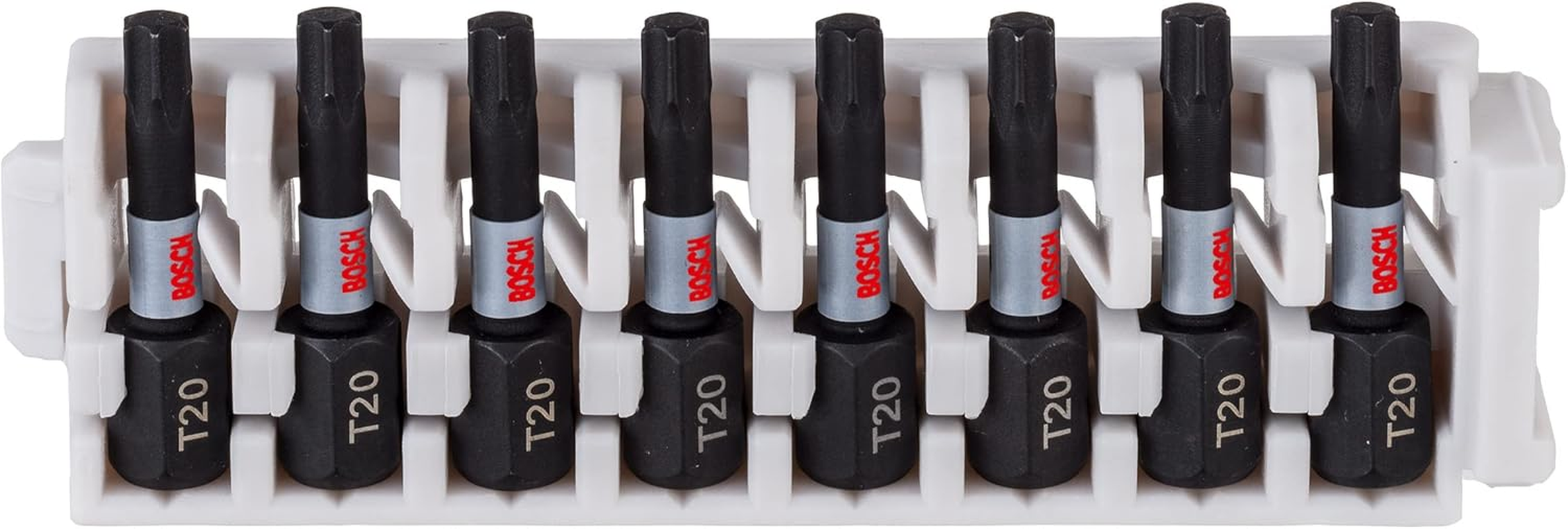 Bosch Professional 8Pcs. Screwdriver Bit Set Torx (Impact Control, T20 Bits, Length 25Mm, Pick and Click, Accessory Impact Drill)