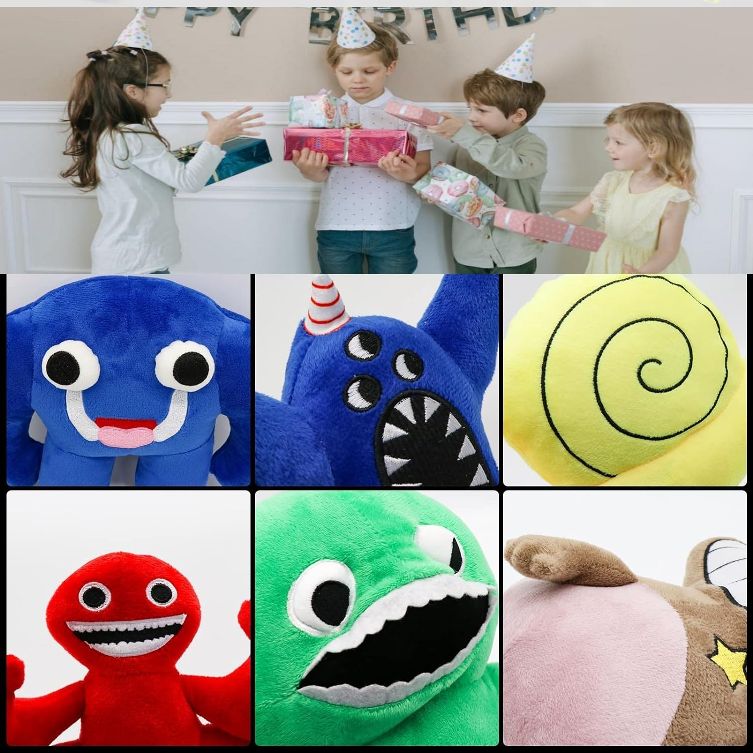 Easter Basket Stuffers: 6PCS Garden of Banban Plush,10 Inches Jumbo Josh Plushies Toys,Soft Monster Horror Stuffed Figure Doll for Fans Gift,Soft Stuffed Animal Figure Doll for Adult and Kids image number 5