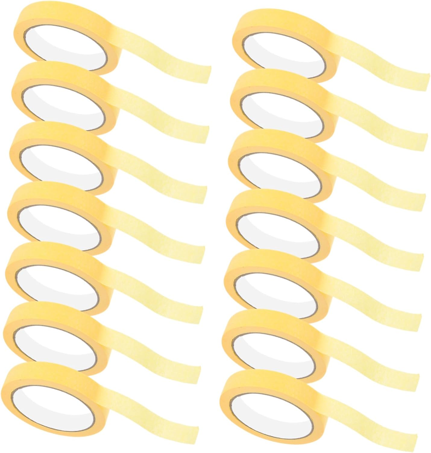 OSALADI 14Rolls Painters Tape Masking Paper Green Multi-Surface Paint Masking Tape for Painting Car Detailing DIY Arts Craft Home Office School Projects