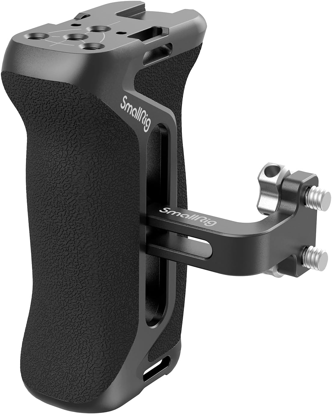 Smallrig Aluminum Side Handle for Camera Cages, Universal Ergonomic Side Handgrip with Bulit-In 1/4"-20 Locating Hole, Strap Hole, Cold Shoe, 36Mm Up/Down Adjustable - 4015 image number 3