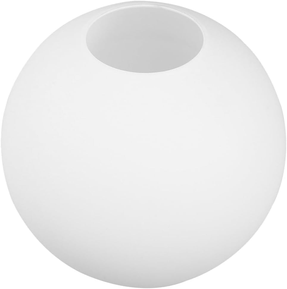 Alipis Frosted Glass Lampshade 5 Inch round Globe Ceiling Lamp Shade Replacement Textured Pendant Light Cover for Living Room Bedroom Decor