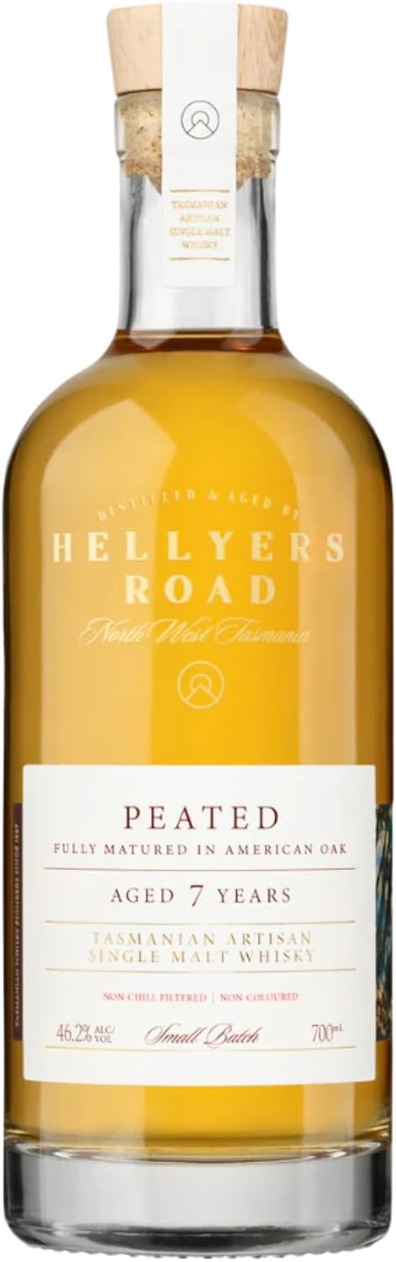 Hellyers Road 7 Year Old Peated Whisky 700Ml