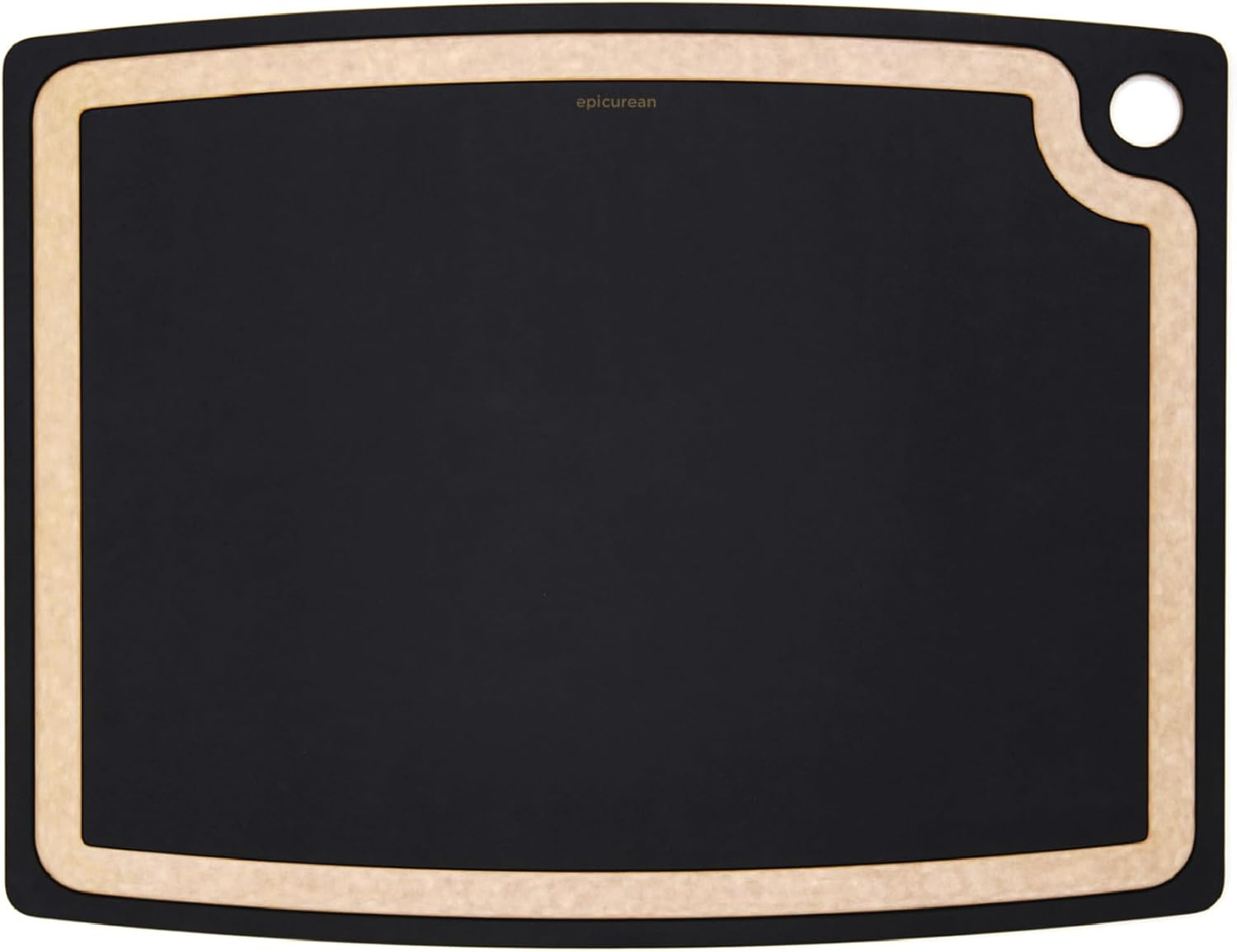 Epicurean Gourmet Series Cutting Board with Juice Groove, 44 Cm Length, Natural/Slate image number 3