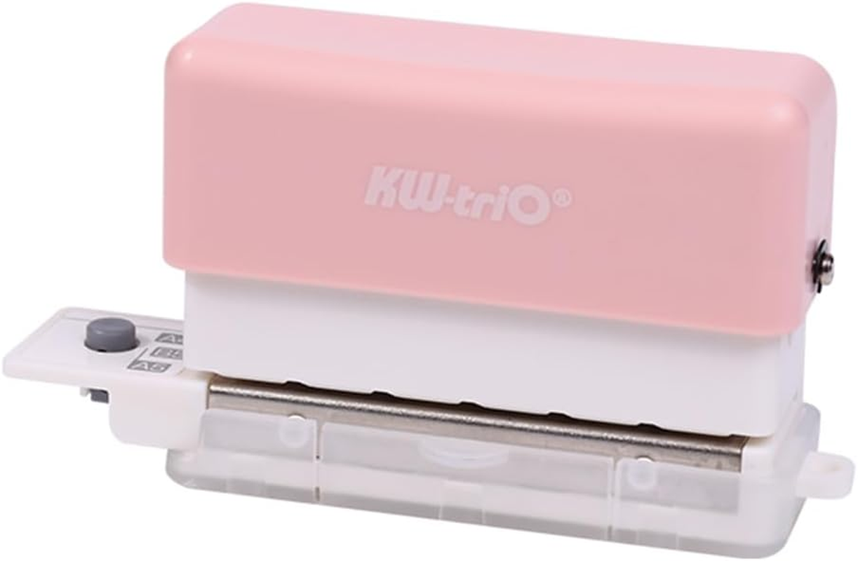 Mingzhe 6-Hole Paper Punch Handheld Mini Puncher Support Multiple 20/26/30 Hole Punching 5.5Mm Aperture for A4 A5 B5 Notebook Scrapbook Diary Planner Calendars Agenda Greeting Card DIY Office Home