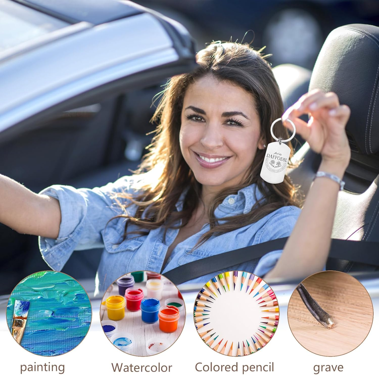 10 Pieces Key Rings Stainless Steel, Stainless Steel Trailer with Key Ring, Key Riper Blanks Blanks Rectangular Punching Blanks Made of Stainless Steel, Punching Blanks Dog Brands, Silver image number 3