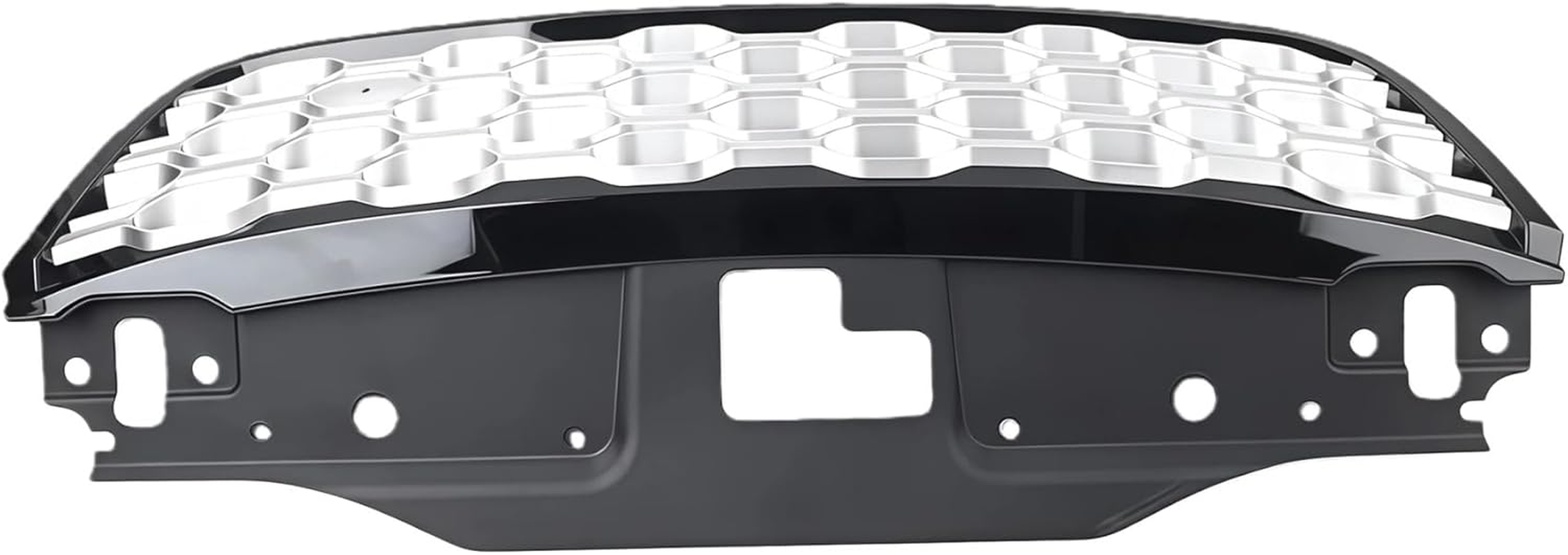 Front Bumper Grille Honeycomb Style Mesh Vent Replacement Parts Car Accessories Compatible for Land Rover Discovery 5 L462 2017-2023(Honeycomb Silver) image number 3