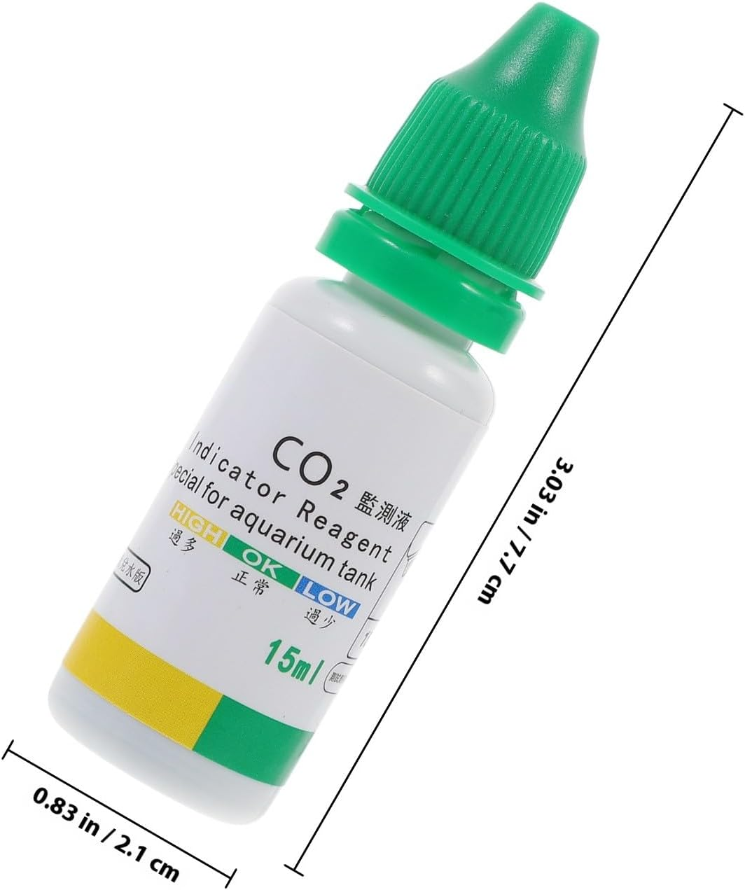 FIXOSHEE Aquarium Co2 Testing Kit Drop Checker Solution 15Ml for Fish Tank Water Quality Detection Aquarium Test Indicator for Aquatic Pets image number 5